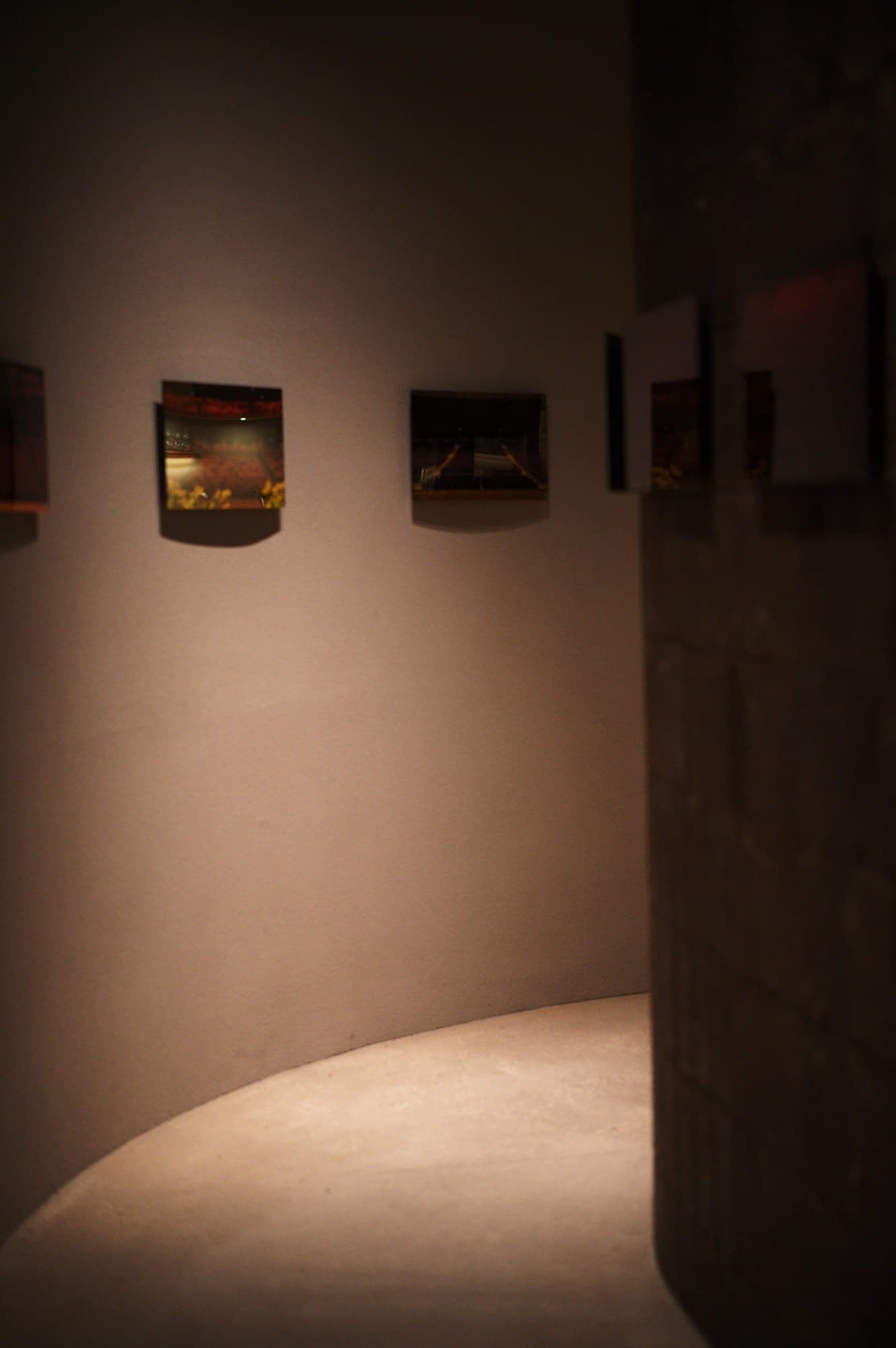 A corridor where the auditorium series runs along the wall